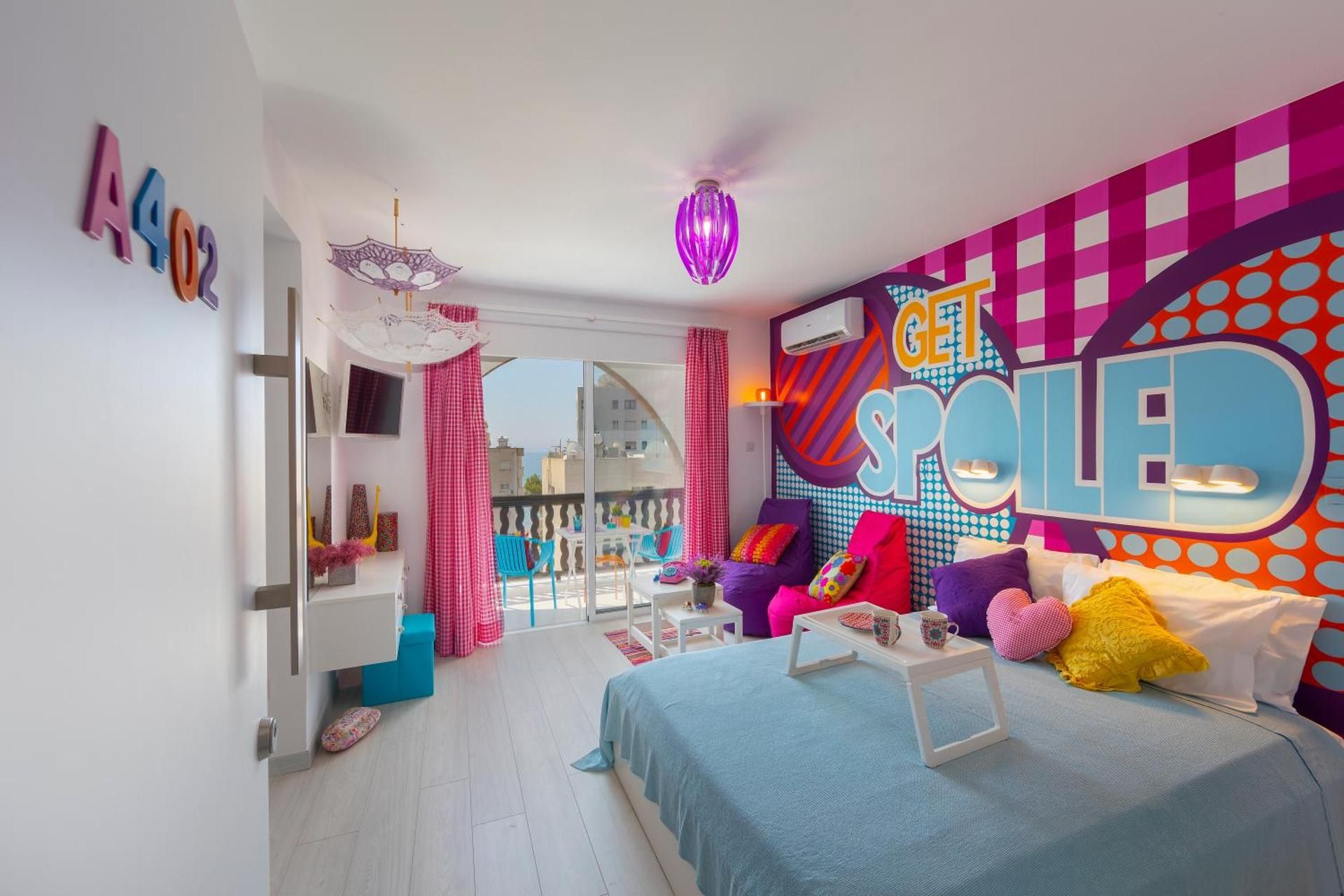 Pop Art Indulgence Studio A402 with Partial Seaview