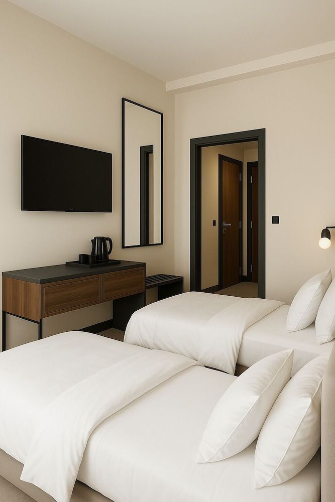 Awen Hotel Vechta Standard Twin Room, 1 Bedroom, City View 10