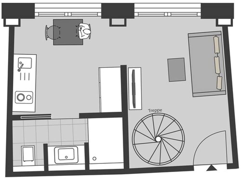 ÜberFluss Apartments Apartment, 1 Queen Bed, Non Smoking, City View (L) 2