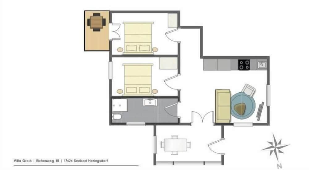 ​​​​​​​OSTKÜSTE - Villa Groth Design Apartments Deluxe 2-bedroom apartment with balcony - No. 3 3