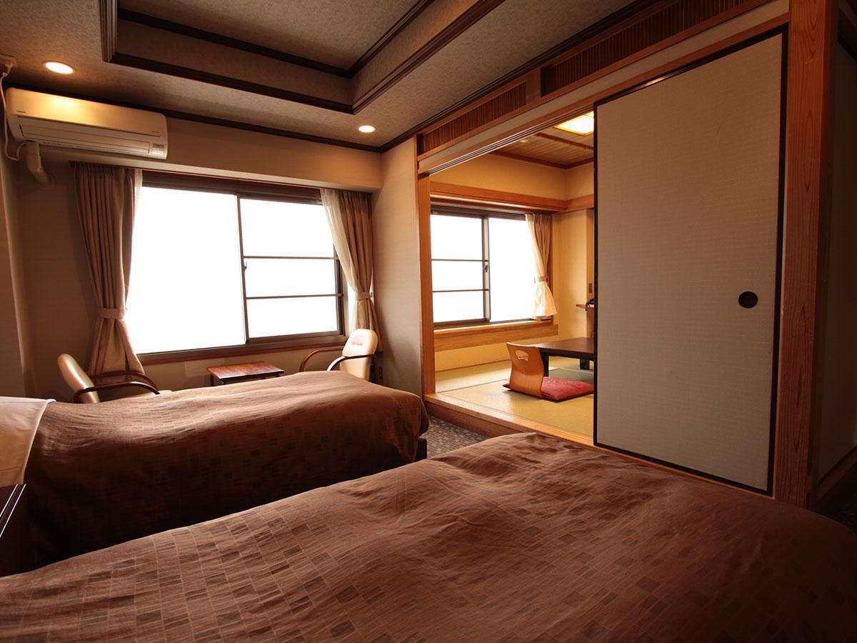 Sea Side Standard Japanese-Western-Style Twin Room, Indoor Bath, Non-Smoking