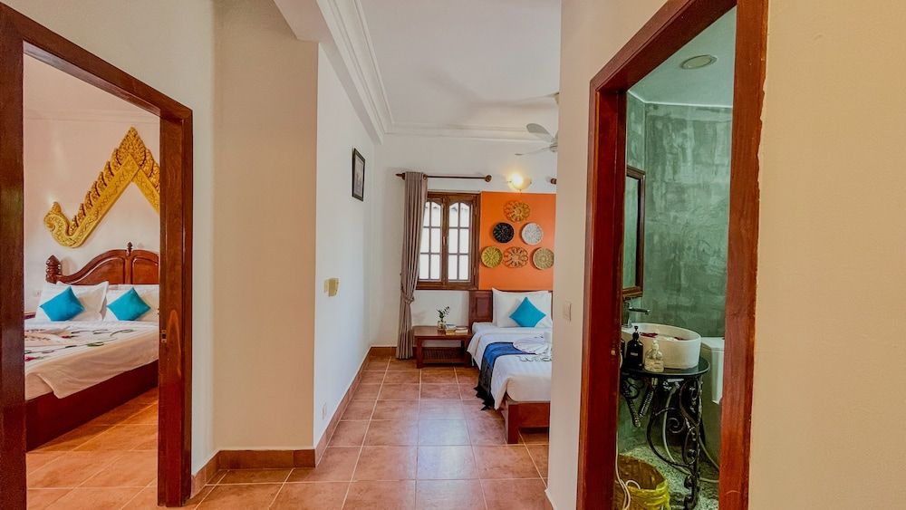 Family Connecting with Balcony Pool View