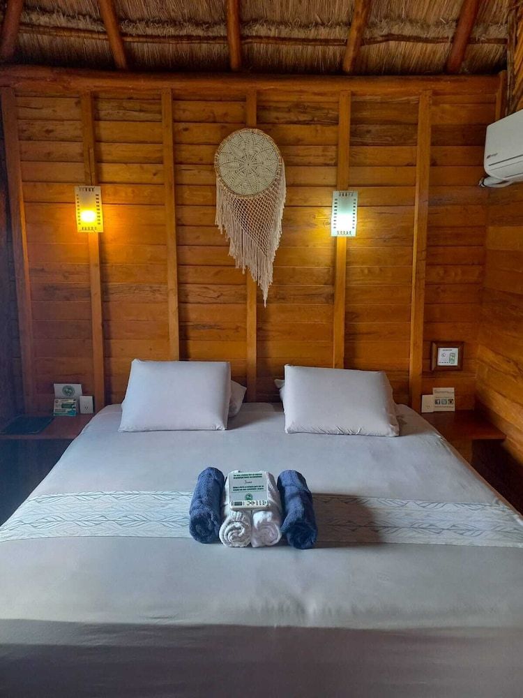 Cabañas Palmeras de Mahahual Deluxe Room, Balcony, Sea View