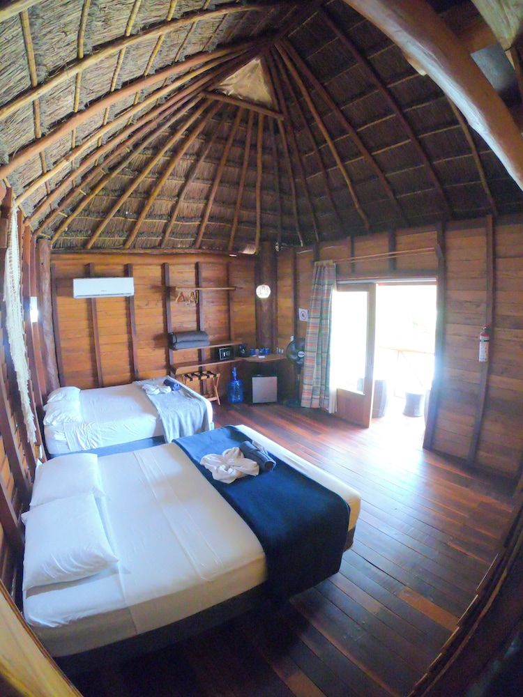 Cabañas Palmeras de Mahahual Superior Double Room, Balcony, Sea View