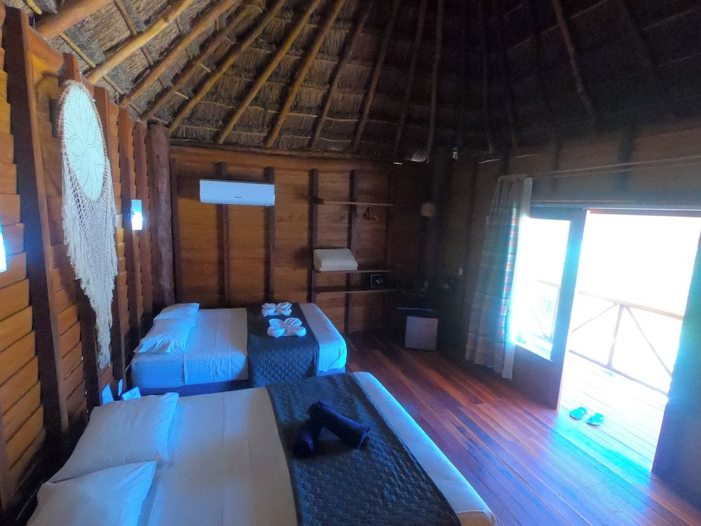 Cabañas Palmeras de Mahahual Superior Double Room, Balcony, Sea View 6