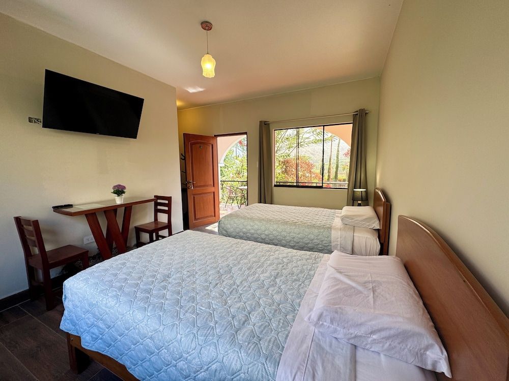 Comfort Double Room, Multiple Beds, Terrace, Pool View