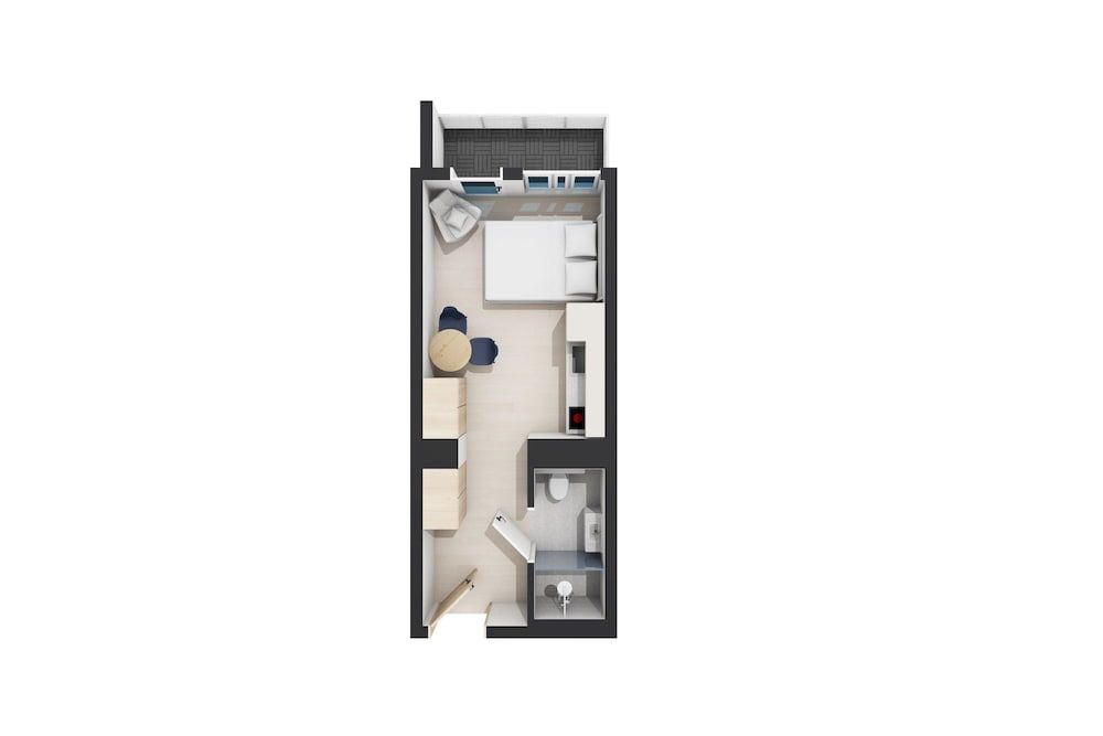 Standard studio with balcony