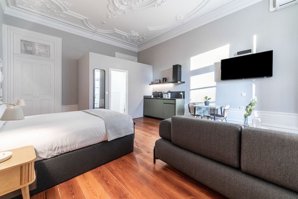 Studio with terrace and sofa bed