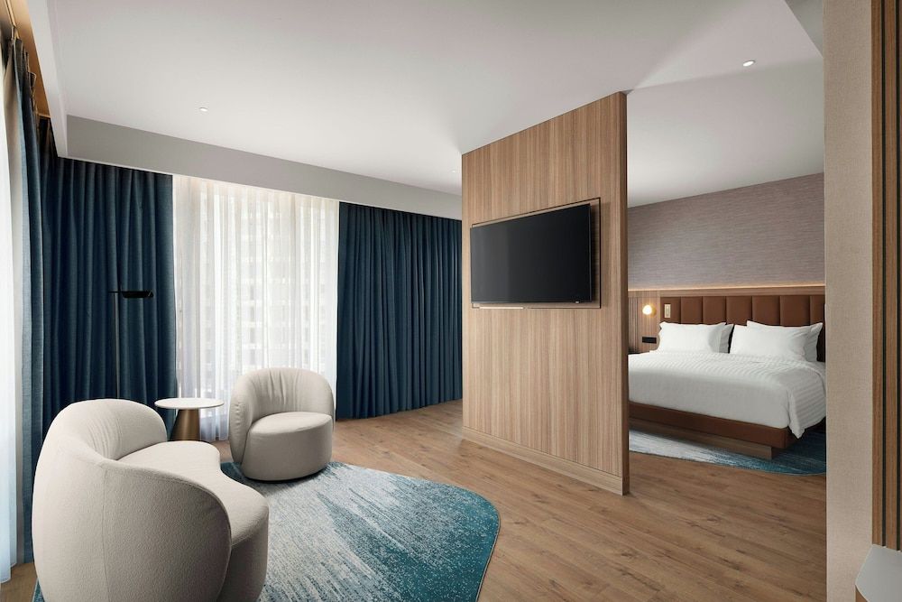 Suite, 1 King Bed with Sofa bed, City View