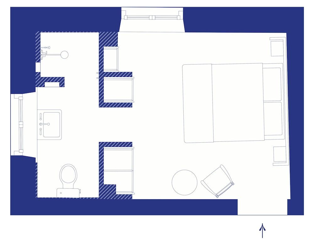 Room layout blue print