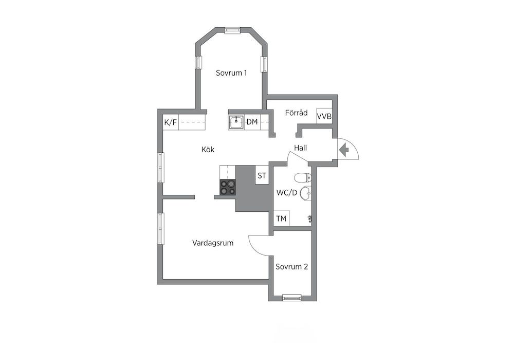 Room layout blue print