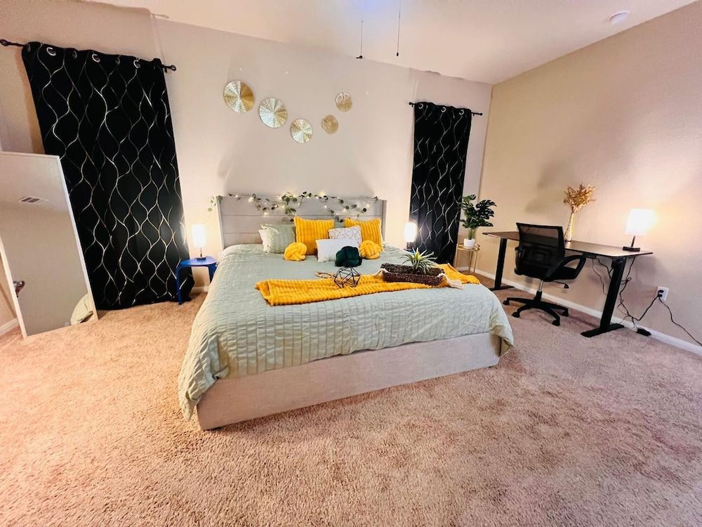 Spacious 4BR Home w Game Room Office Backyard House 16