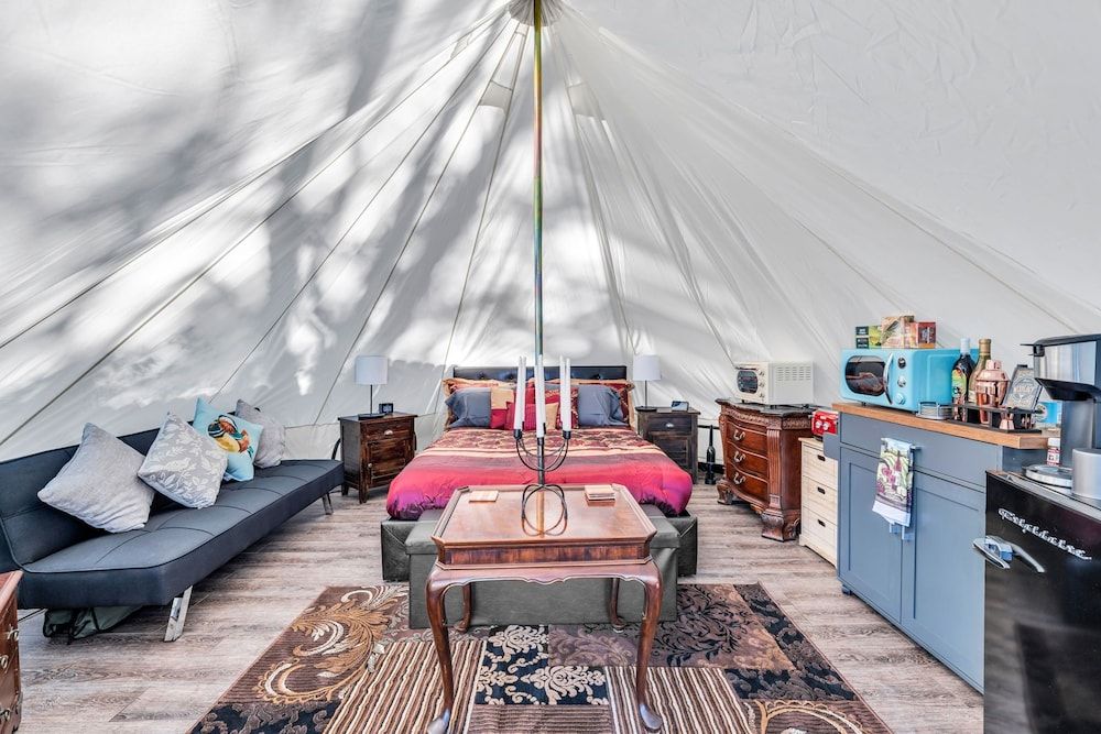 Mays Luxury Farm Stays Yurt Above it All - Glamp on-site 48