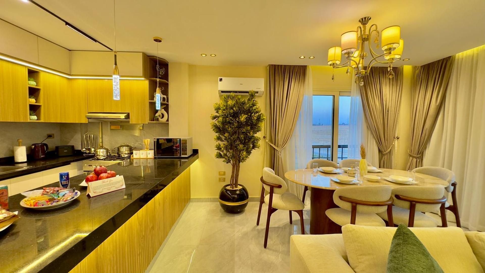 Three-Bedroom Apartment with Balcony