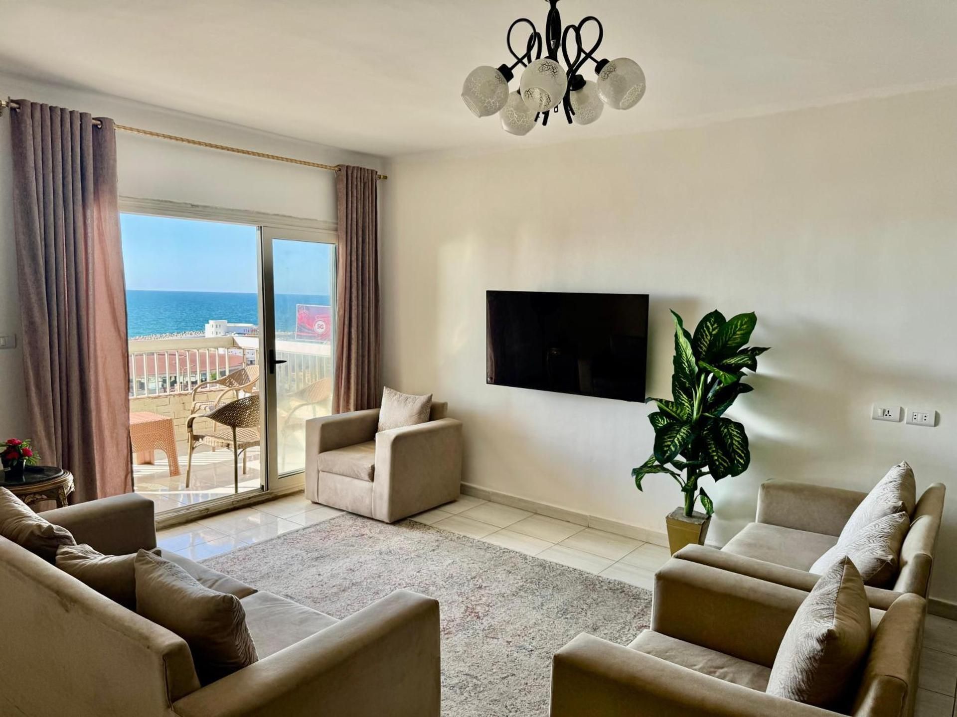 Three-Bedroom Apartment with Sea View