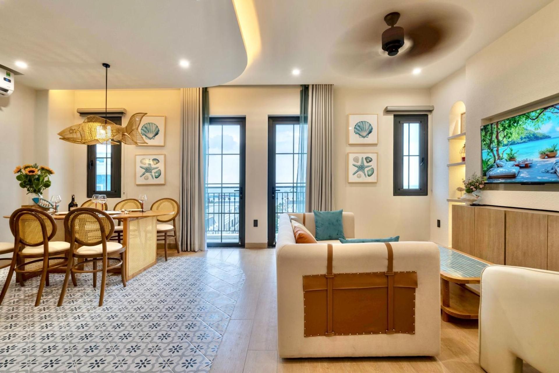 Three-Bedroom Apartment with Sea View
