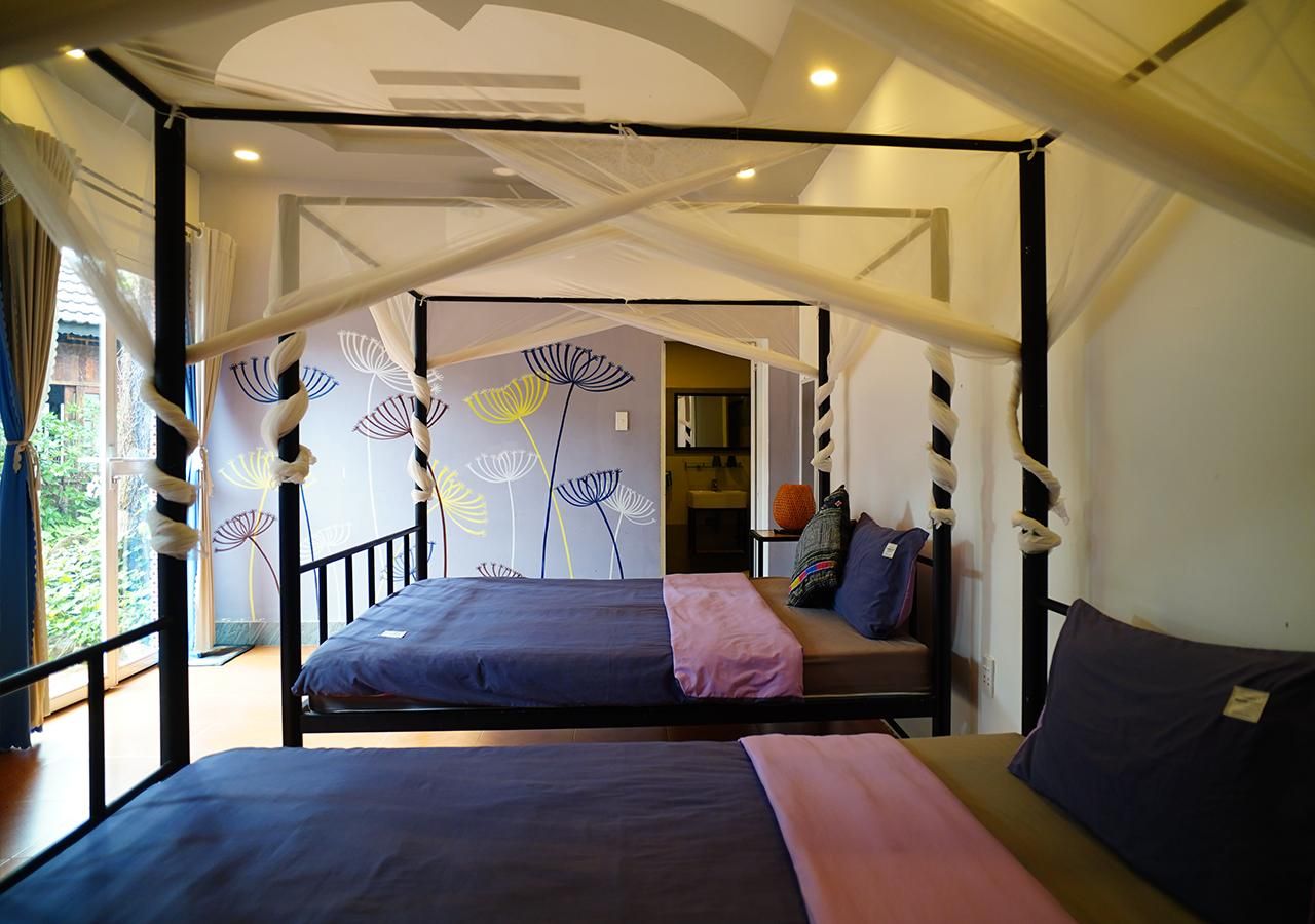 Vuon Thu Do Homestay Triple Deluxe Garden View 2