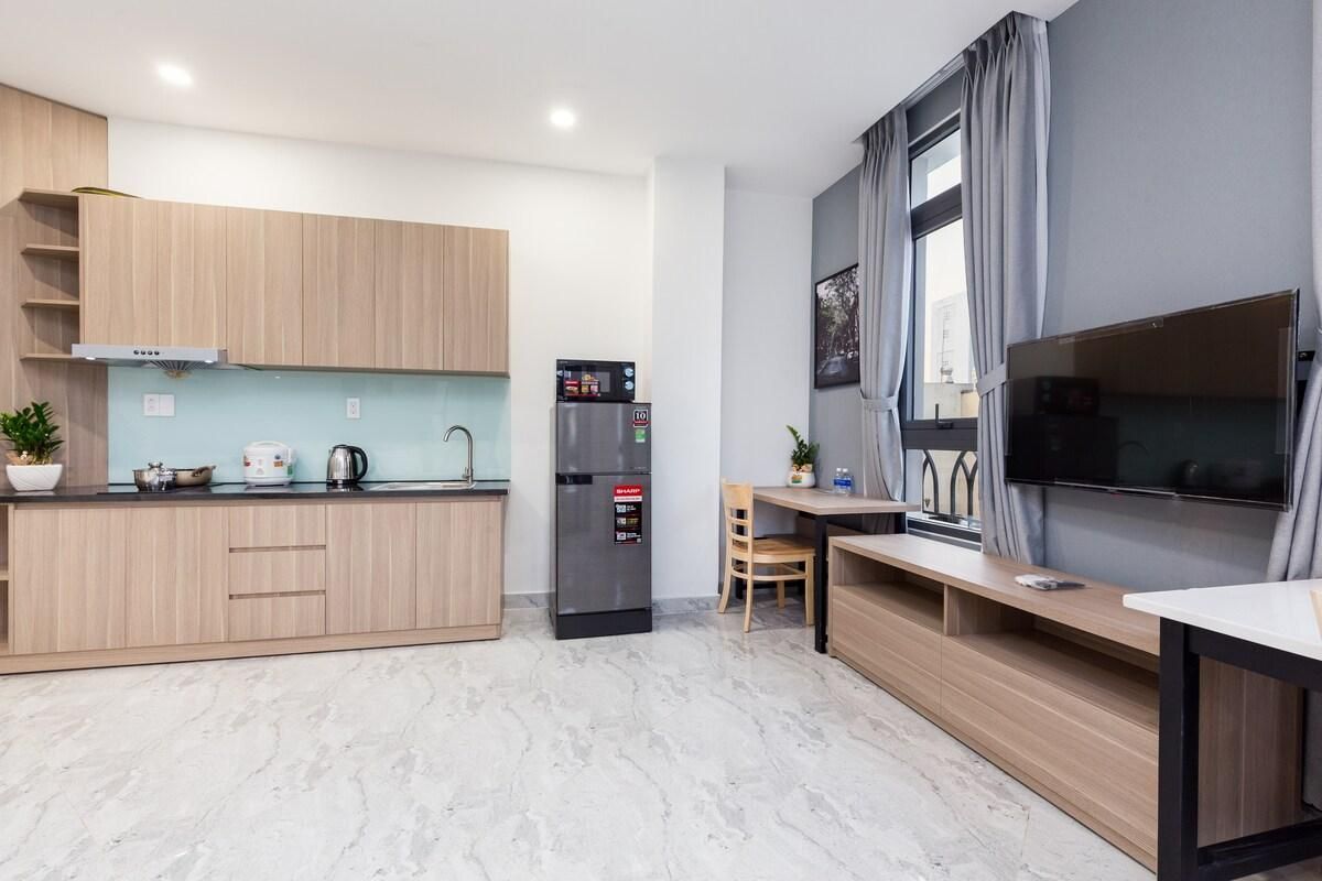 Apartment 2 beds-Balcony-Near Airport