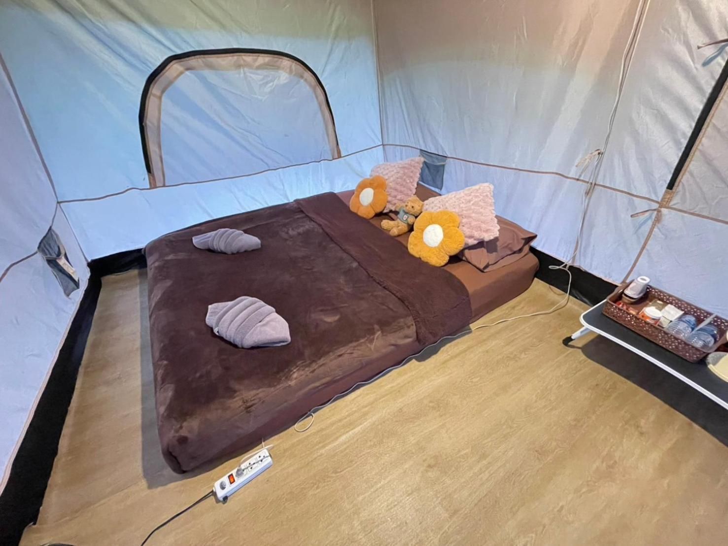 Tent Queen Room Fan with Shared Bathroom