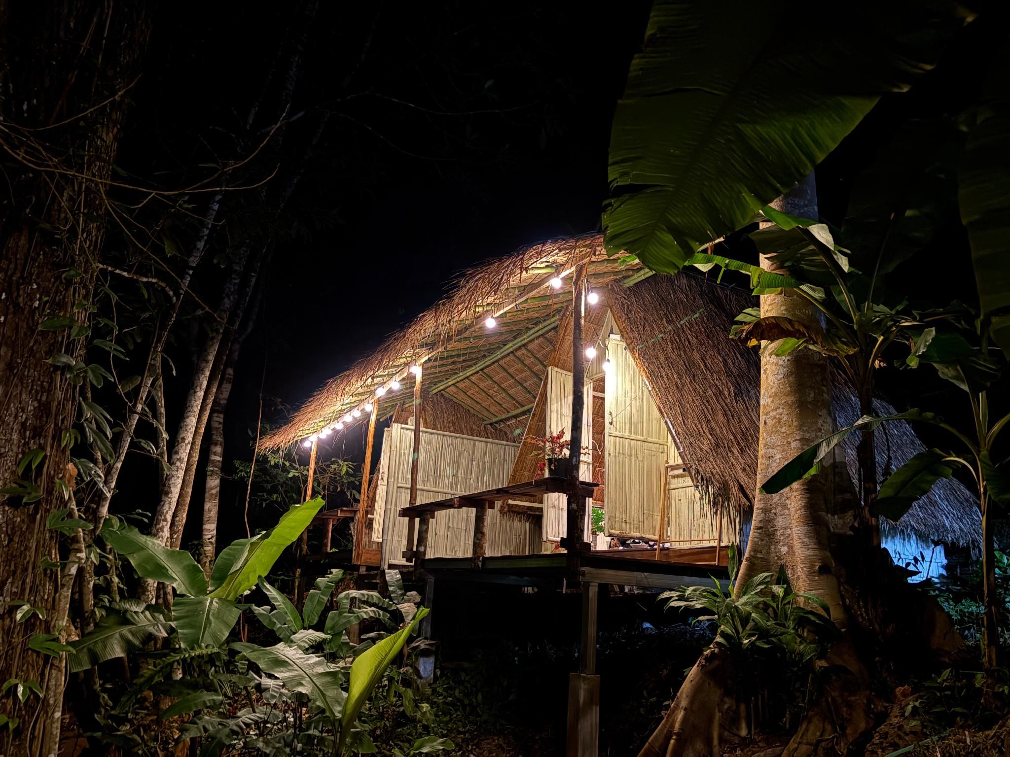 Bamboo Cottage with fan