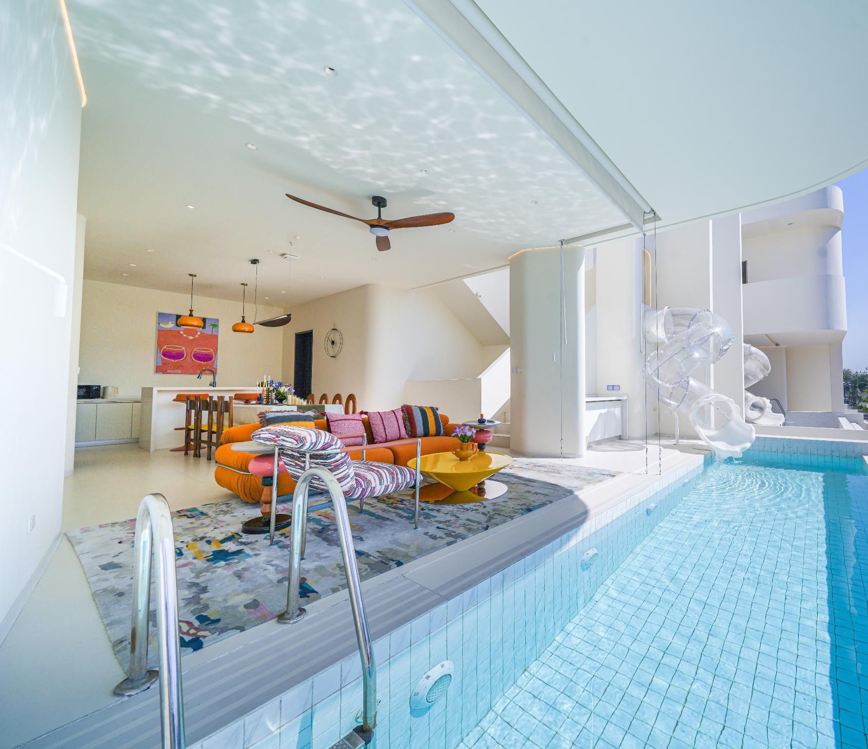 Water Villa Pool + Slide