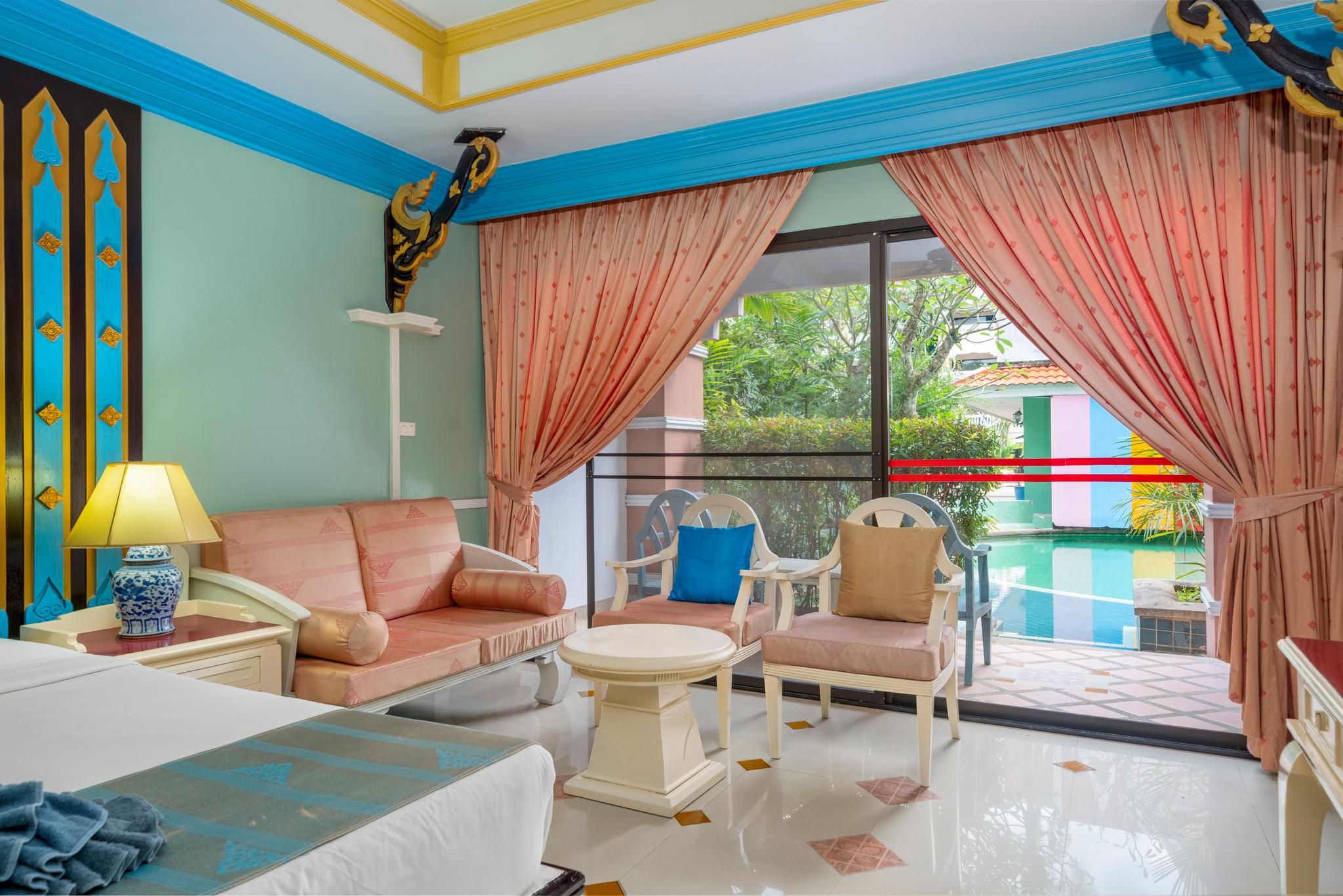 Deluxe Double Room with Pool Access and Balcony