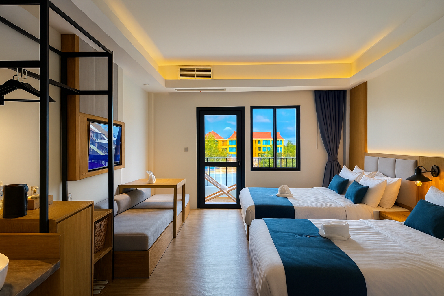 Family Room with View