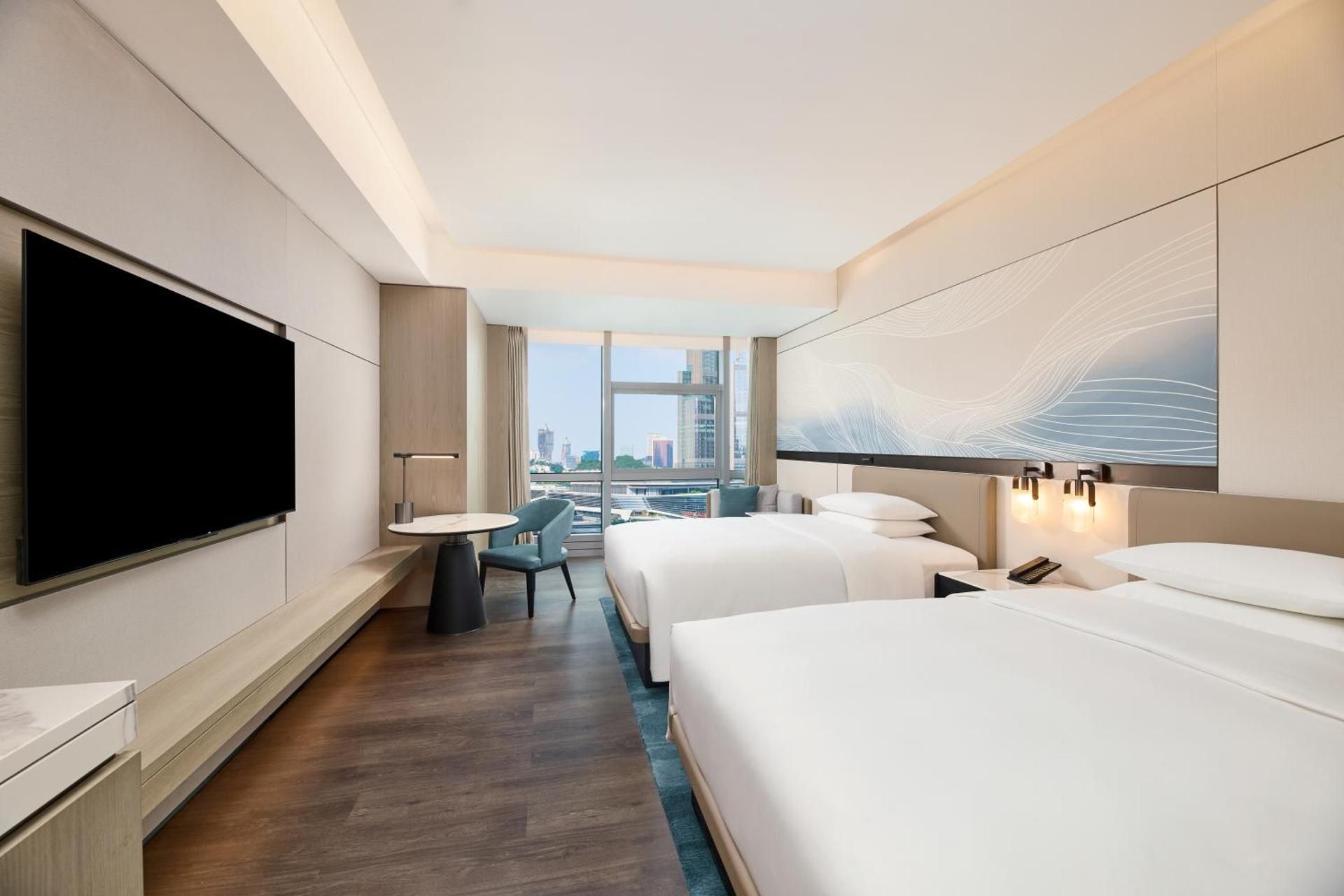 Double Room with Two Double Beds and Macao Ocean View