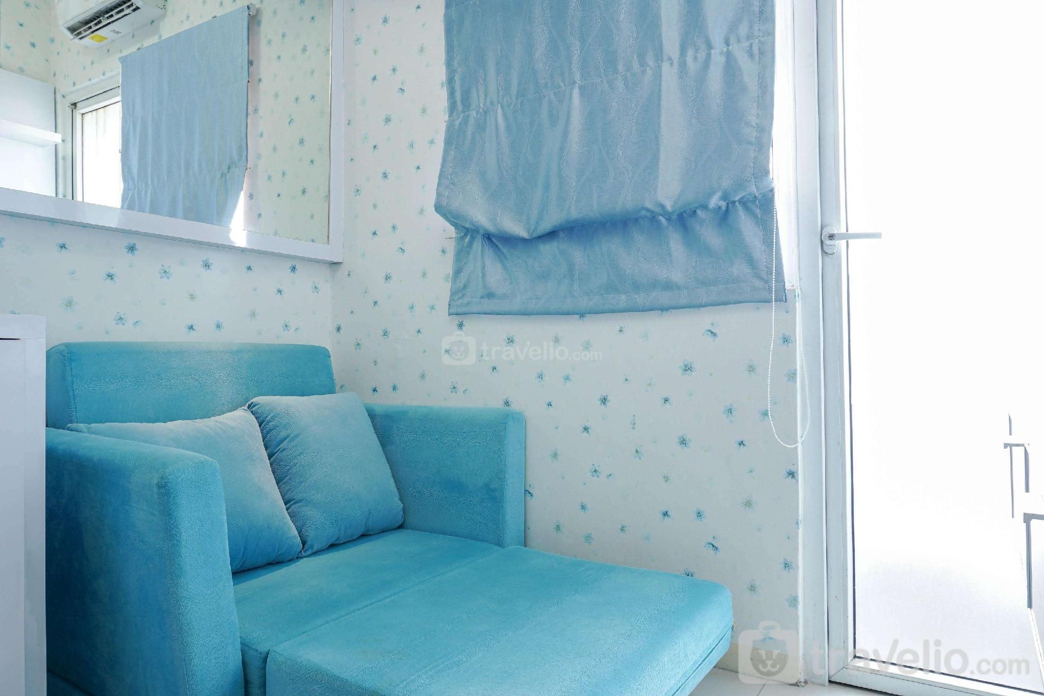 Best Comfy 2BR Green Pramuka Apartment By Travelio