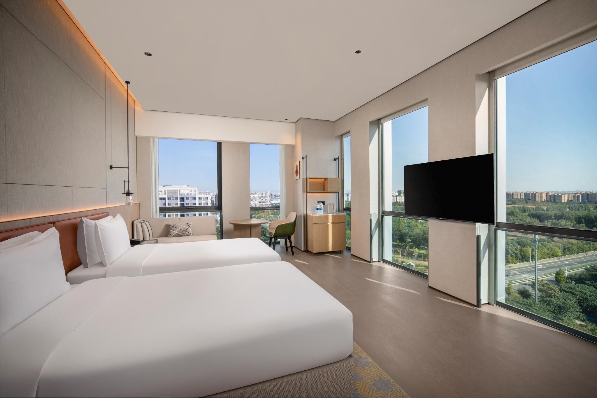 2 Single Beds Premium City View