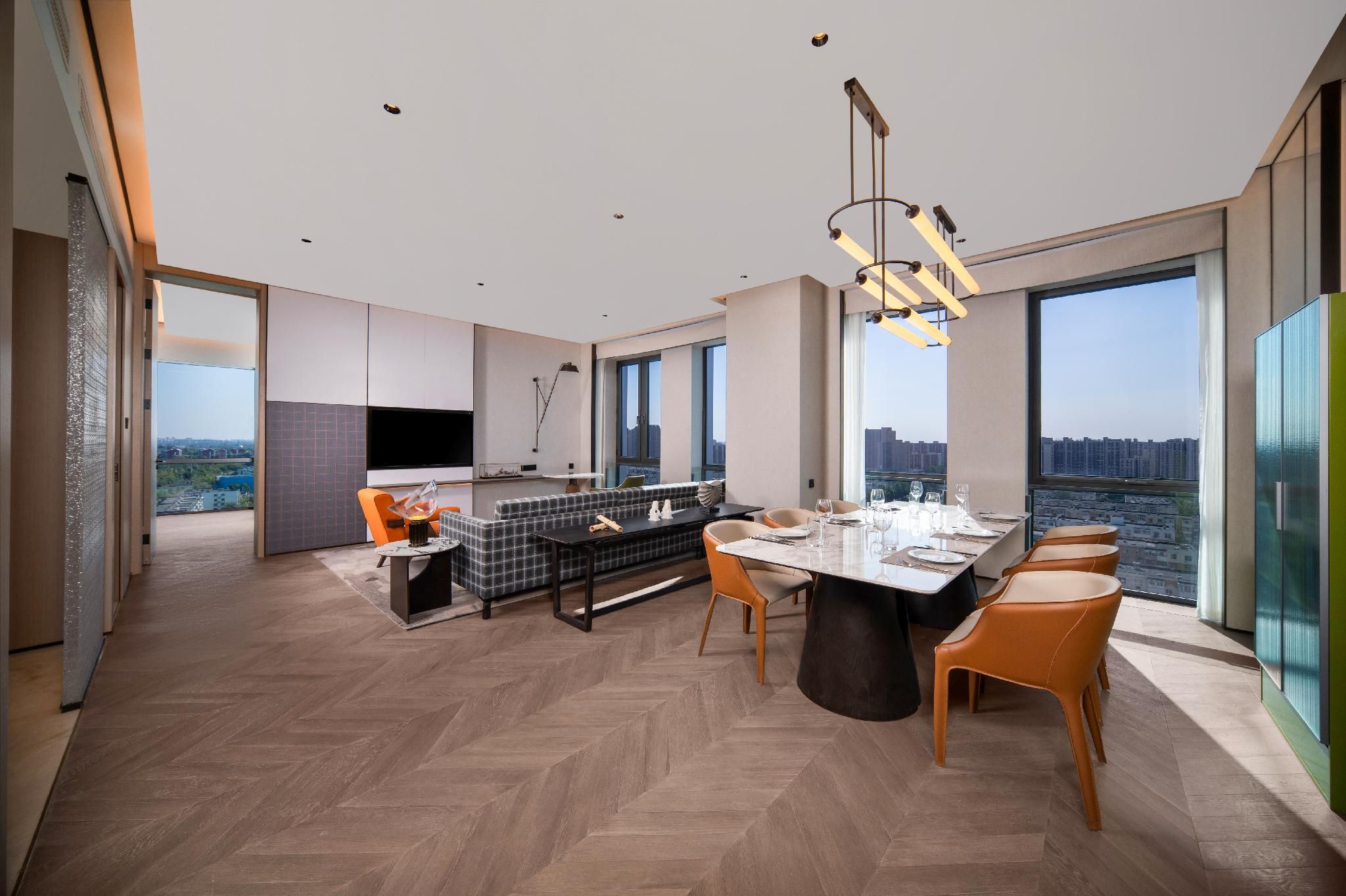 One King One Bedroom Suite With Living Dining Area