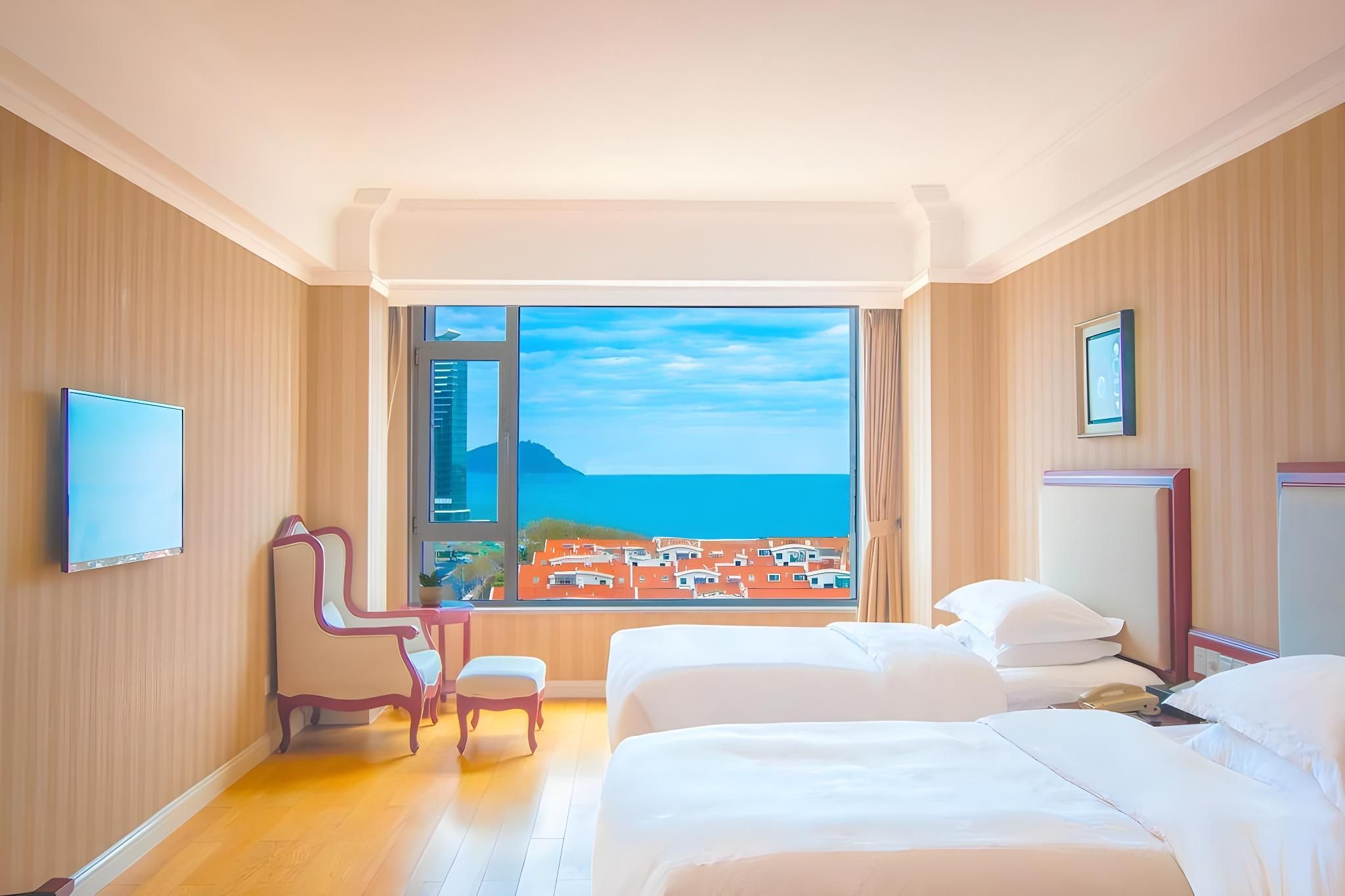 Smart Room - Sea-View (2 Beds) (Fridge, French Window)