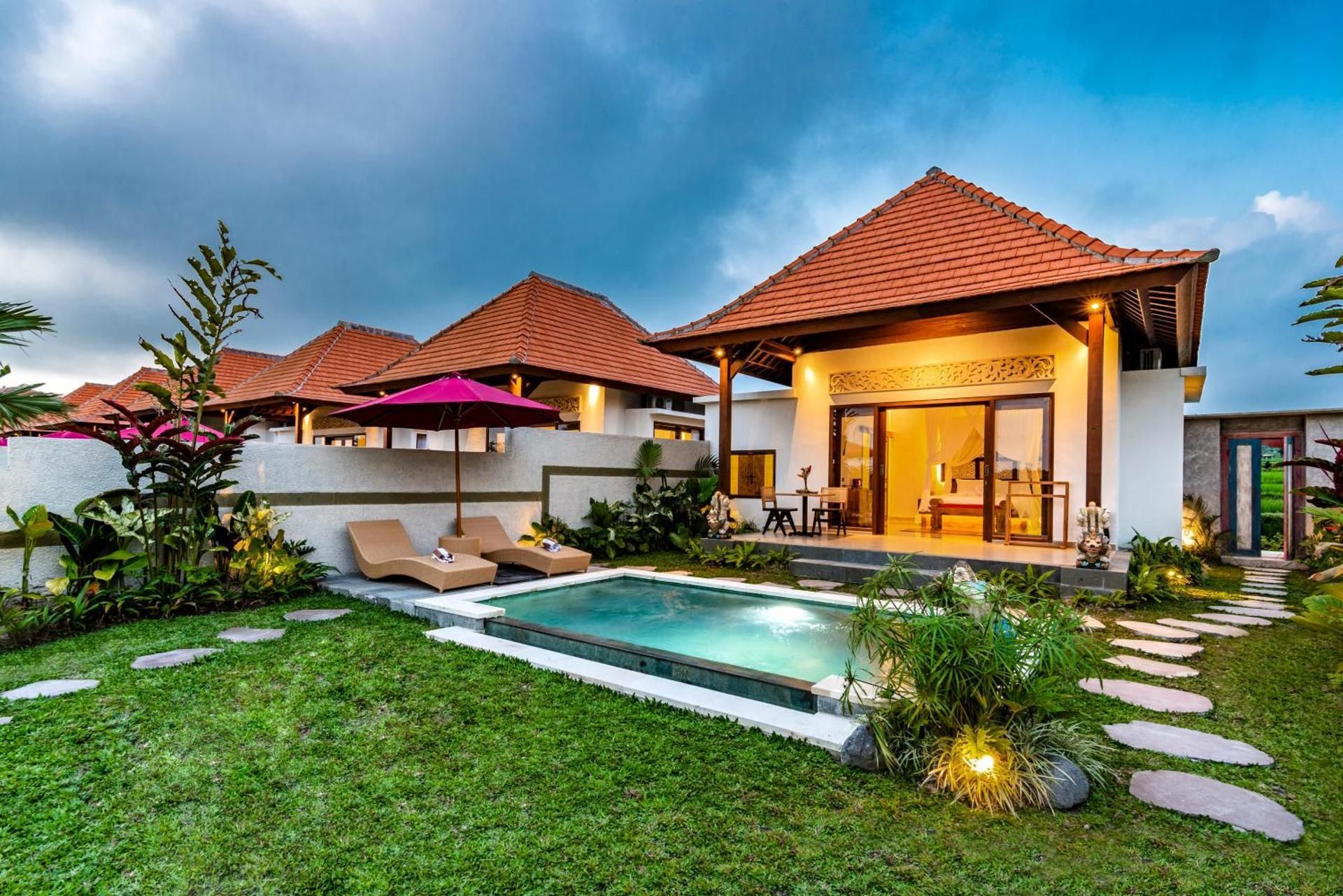 One Bedroom Private Pool Villa With Rice Field View