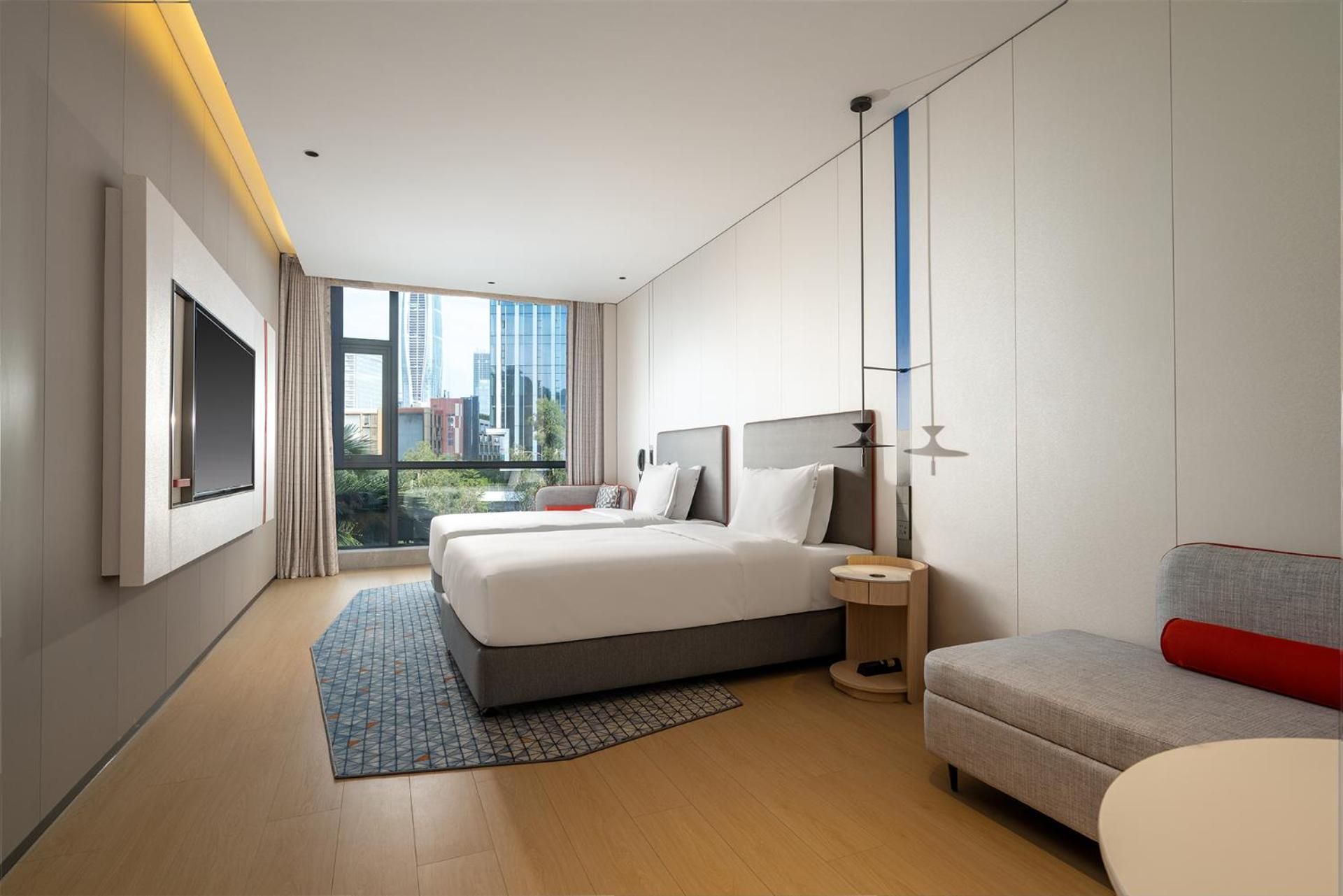 Suite with Two Double Beds and City View