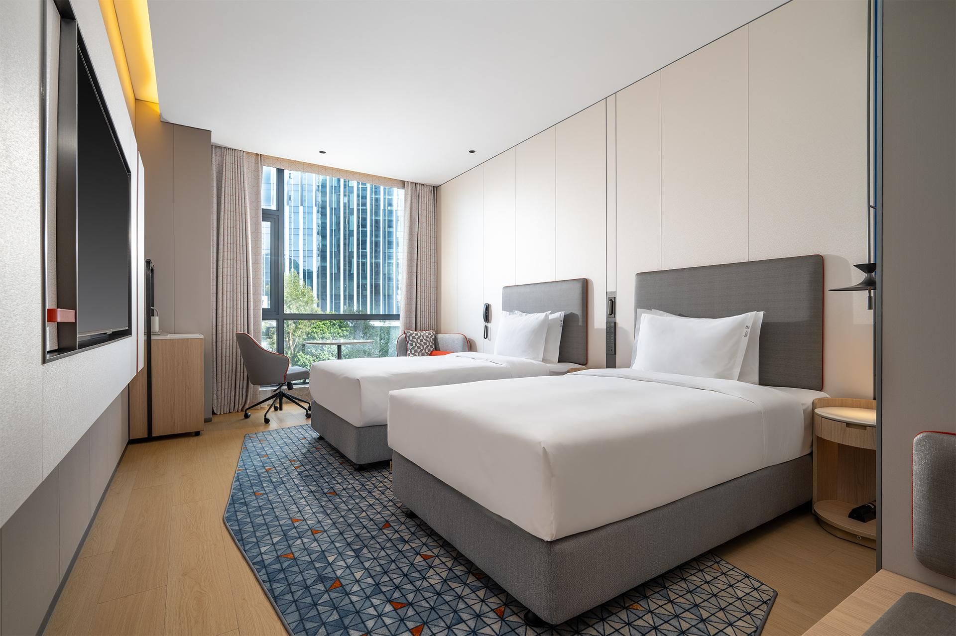 Holiday Inn Express Shenzhen Sports Center By IHG 2 Single Standard City View