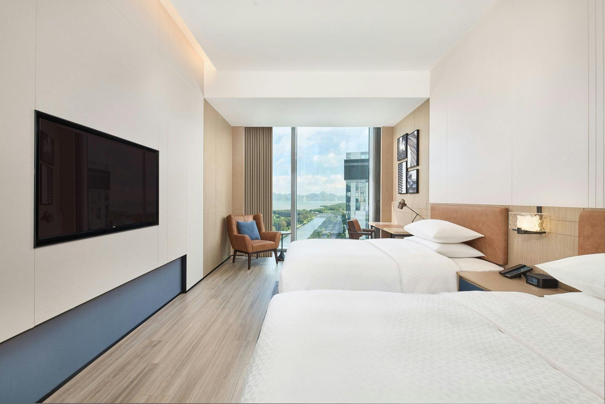 bay view room, guest room, 2 double, bay view