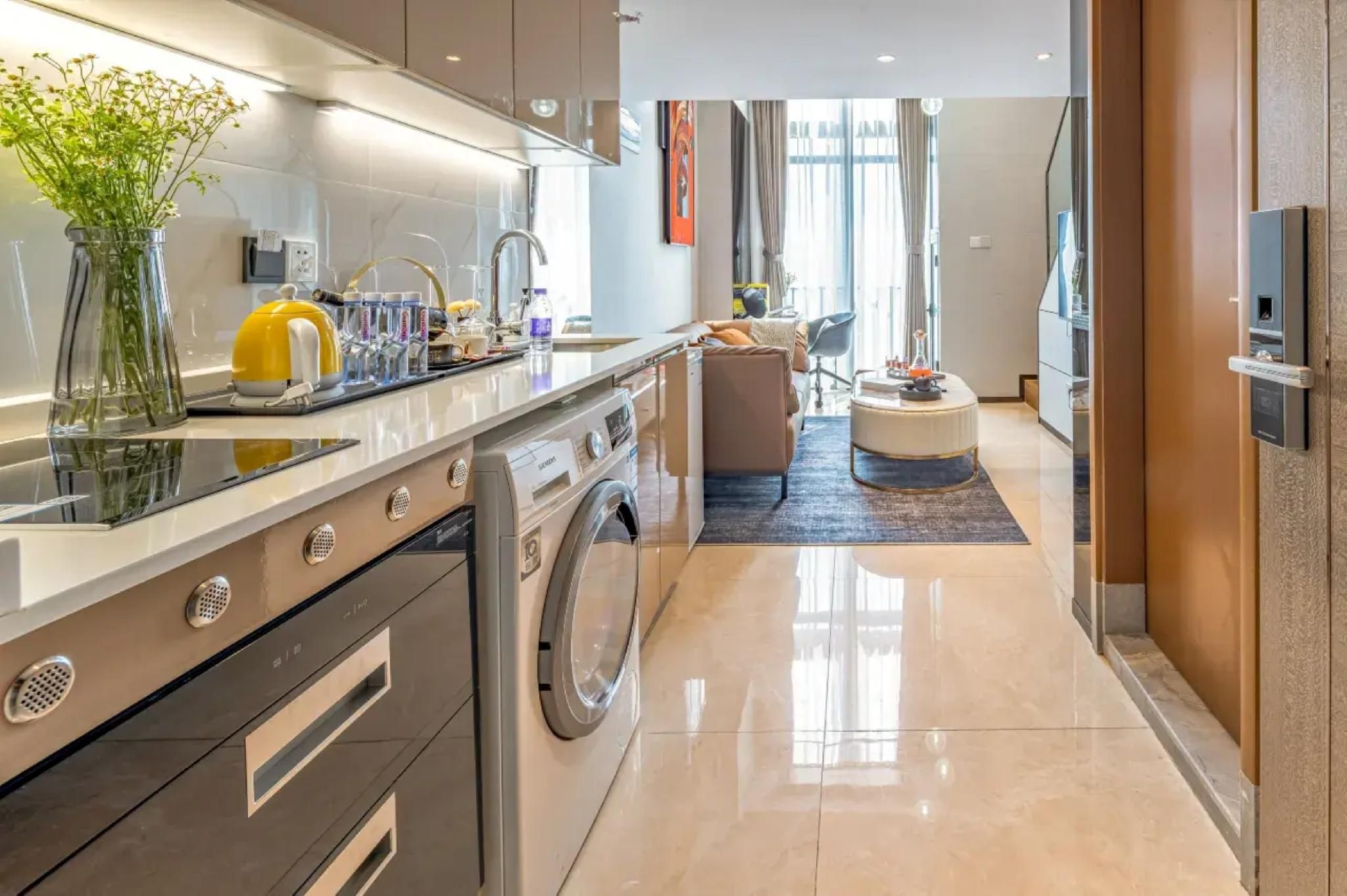 Residential City View King Loft Room