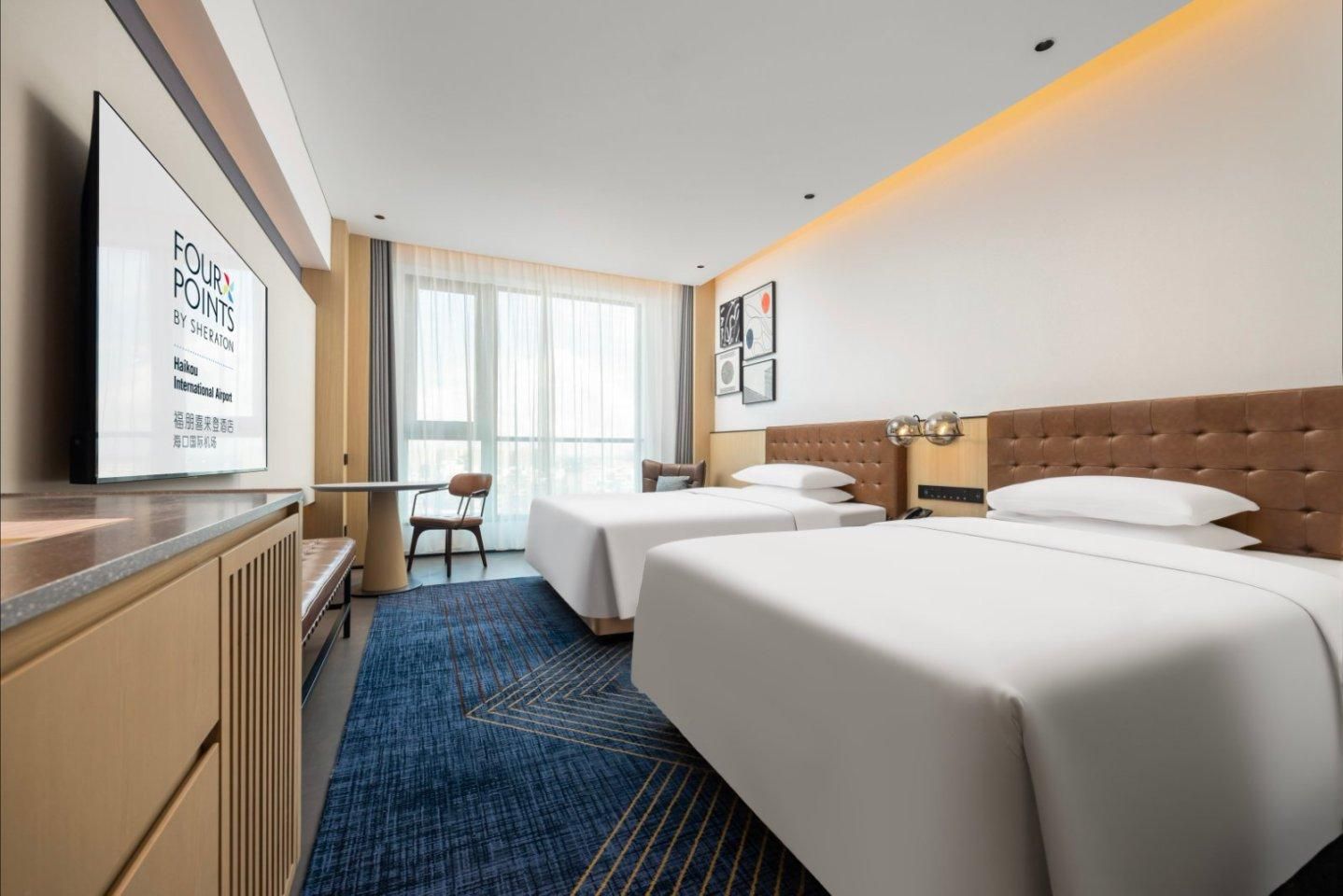 Premium Double, Guest room, 2 Double, City view