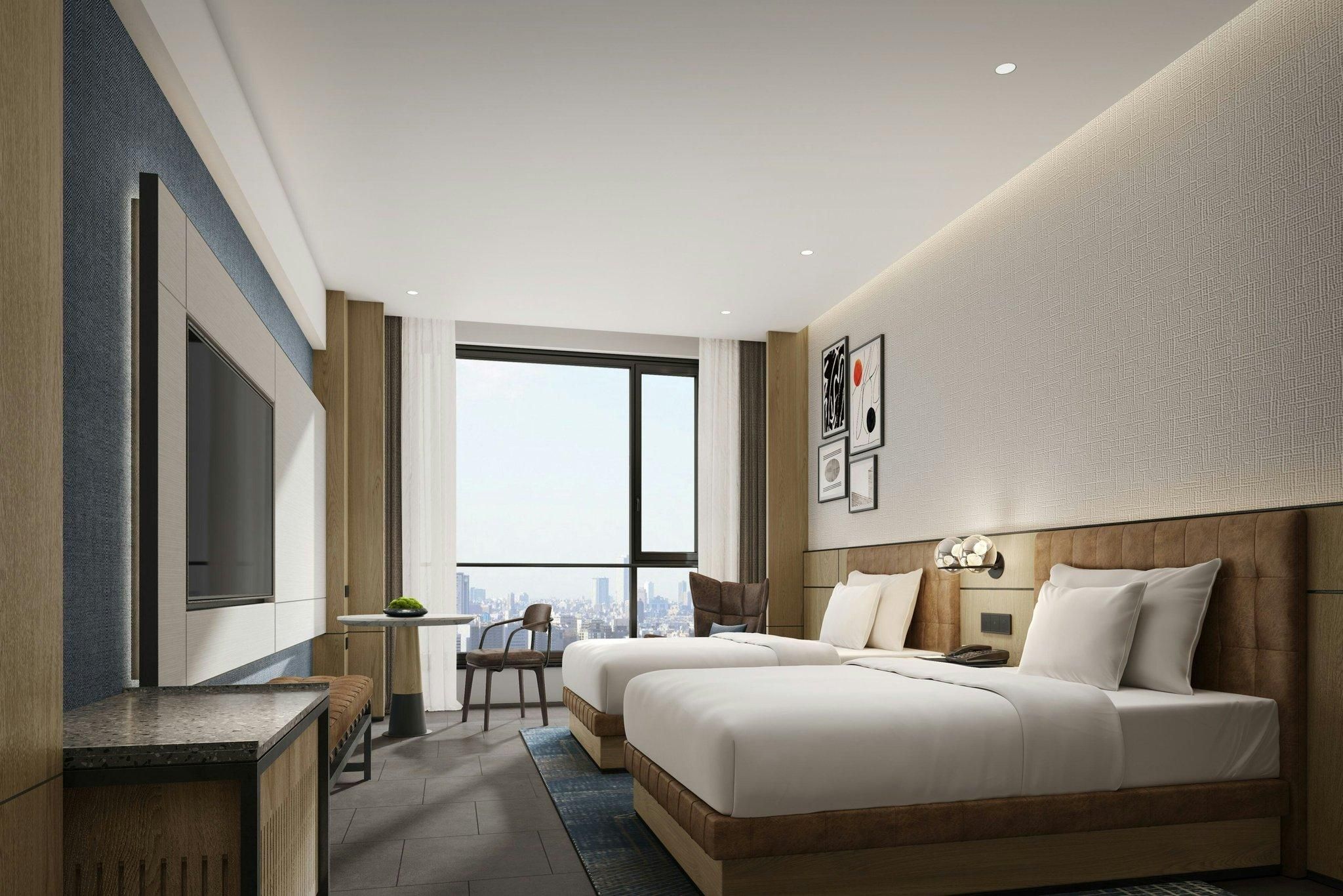 Superior Double, Guest room, 2 Double, City view