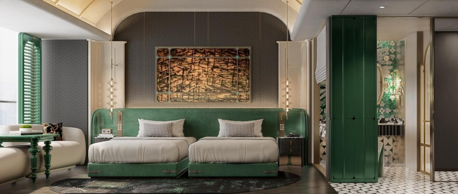 Glowing Colors Deluxe Twin Room