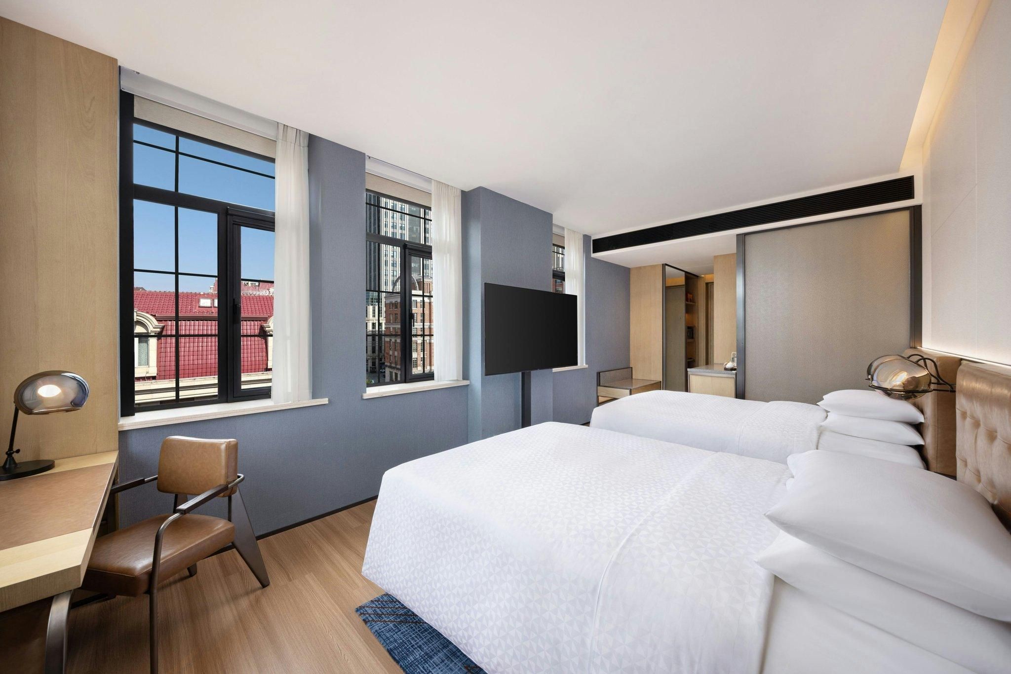 Superior Room, Guest room, 2 Double, City view