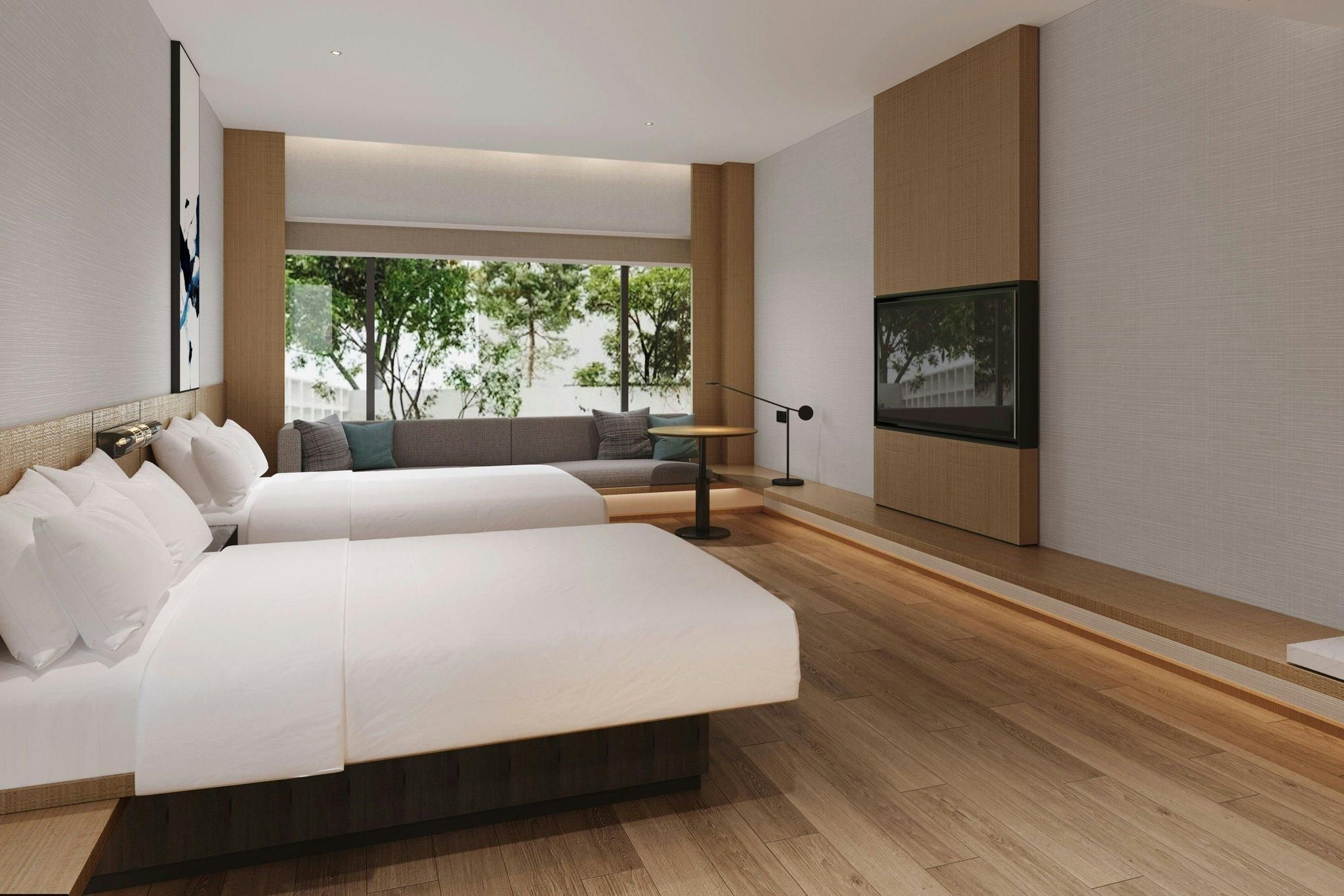 Standard Double, Guest room, 2 Double, Atrium view