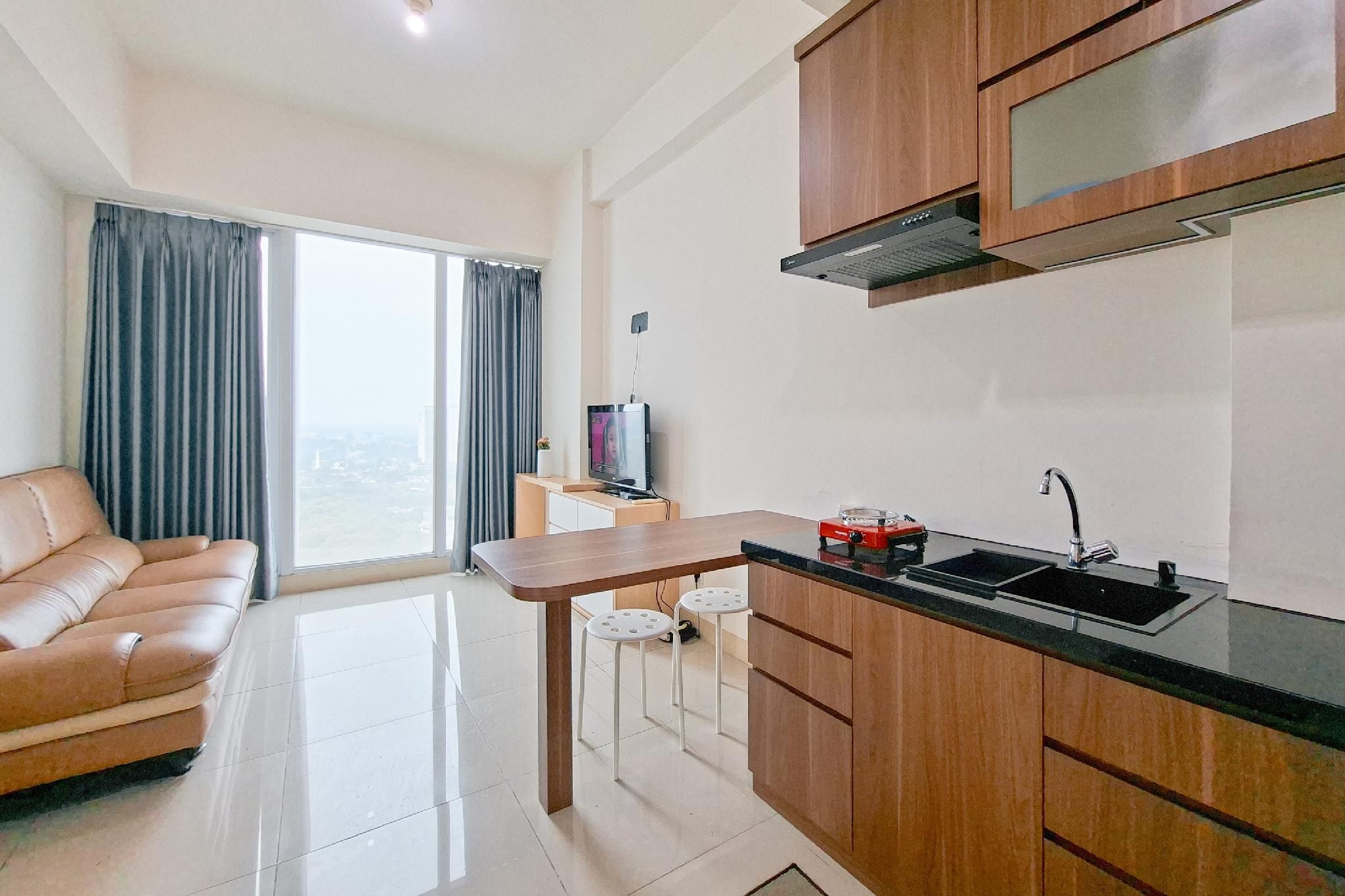 Modern Minimalist 1BR at Tree Park BSD By Travelio