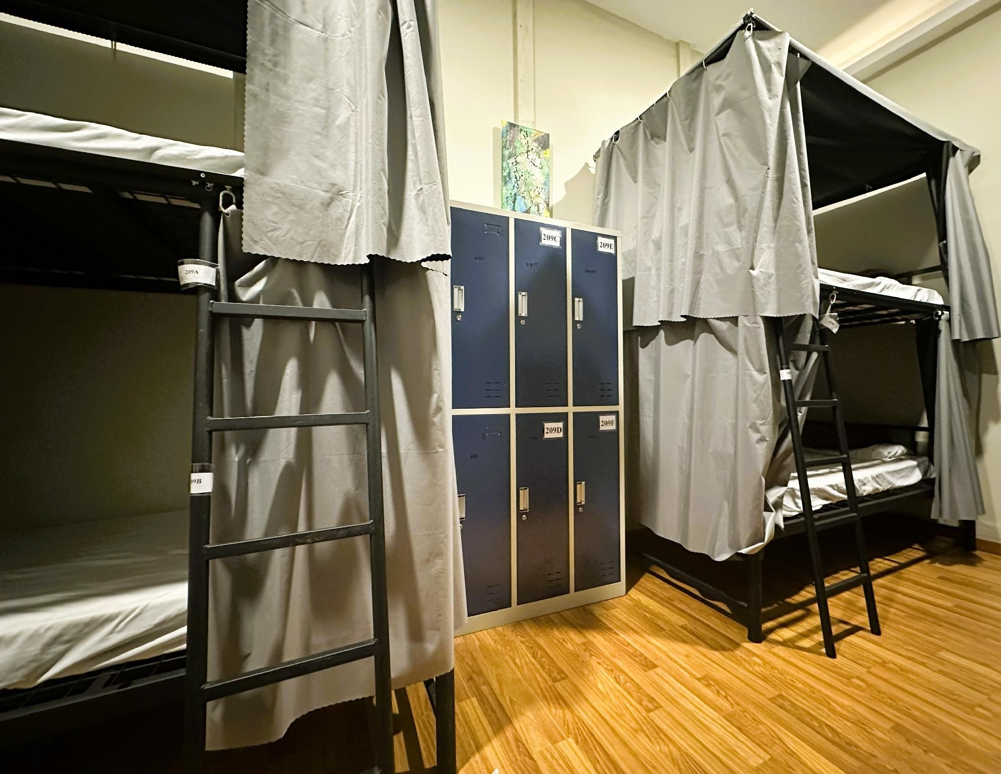 Mixed Dormitory Room with Shared Shower and Toilet
