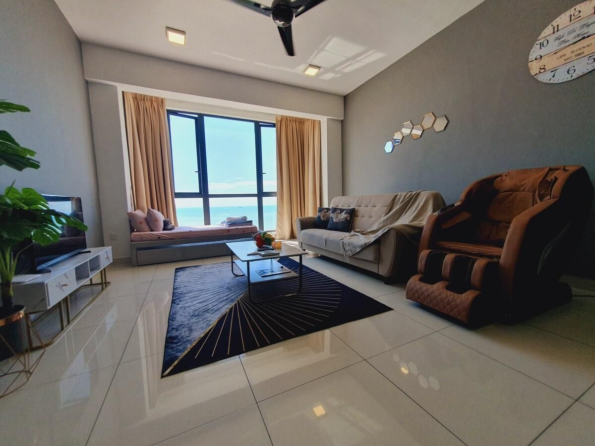 UN1 23 Seaview Luxury Massage Chair Room, Gurney Invincible Sea View Room