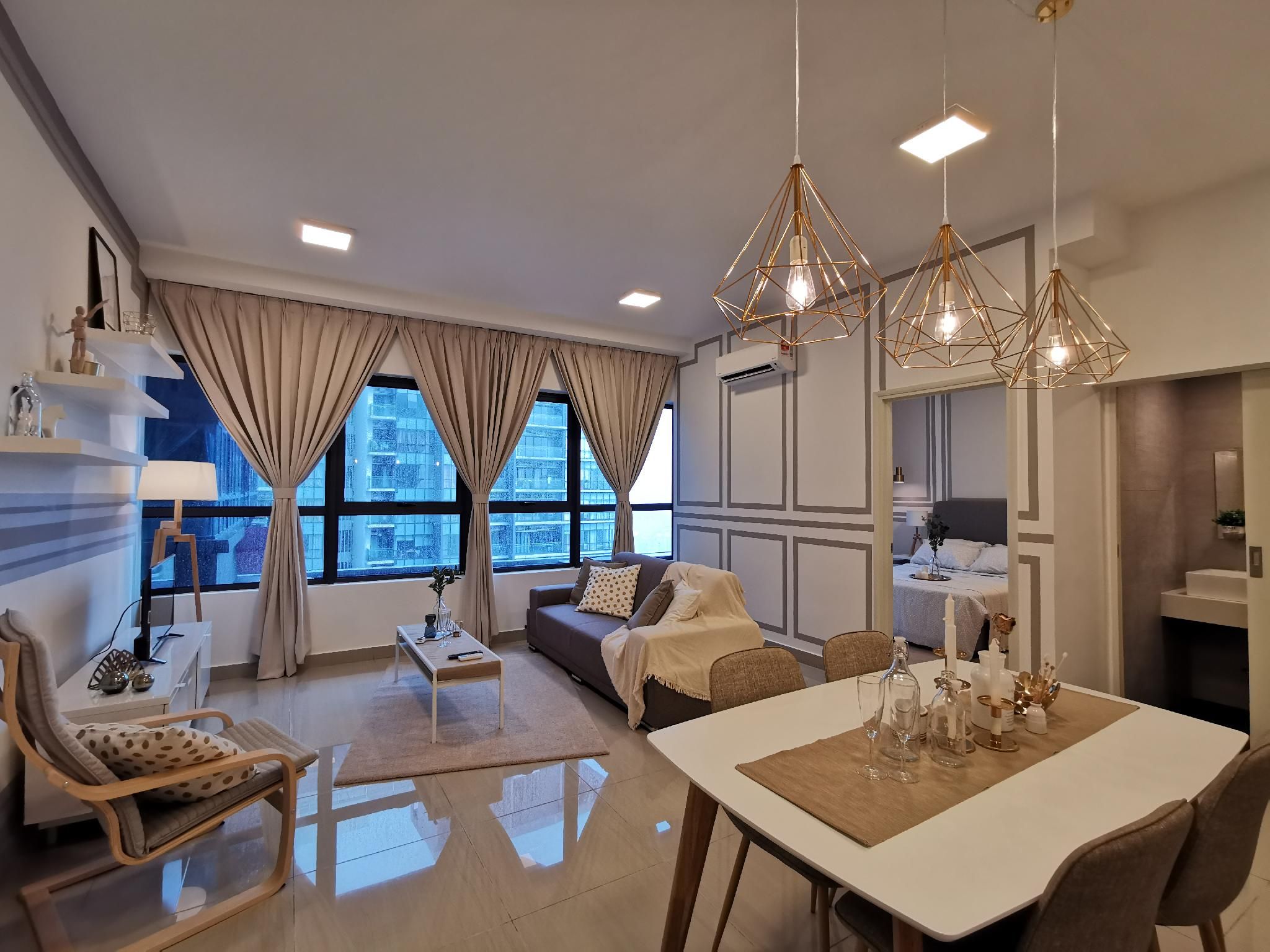 Arte Plus | 2 bed 2 bath | White Theme homestay