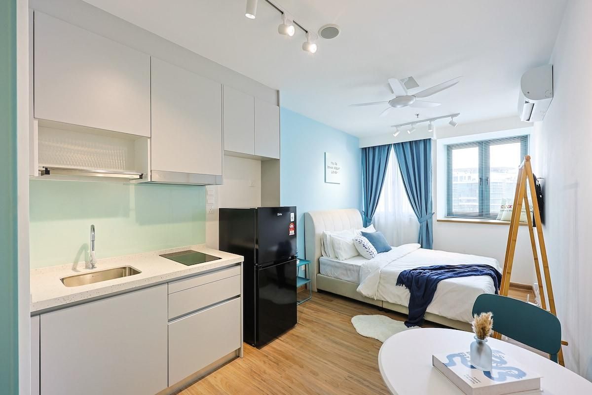 Mid-blue style 2pax apartment by Nexx Field