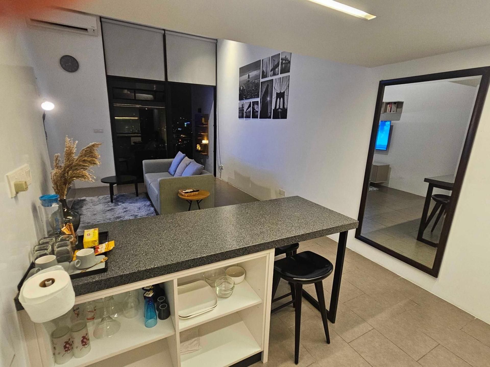 Studio with Balcony