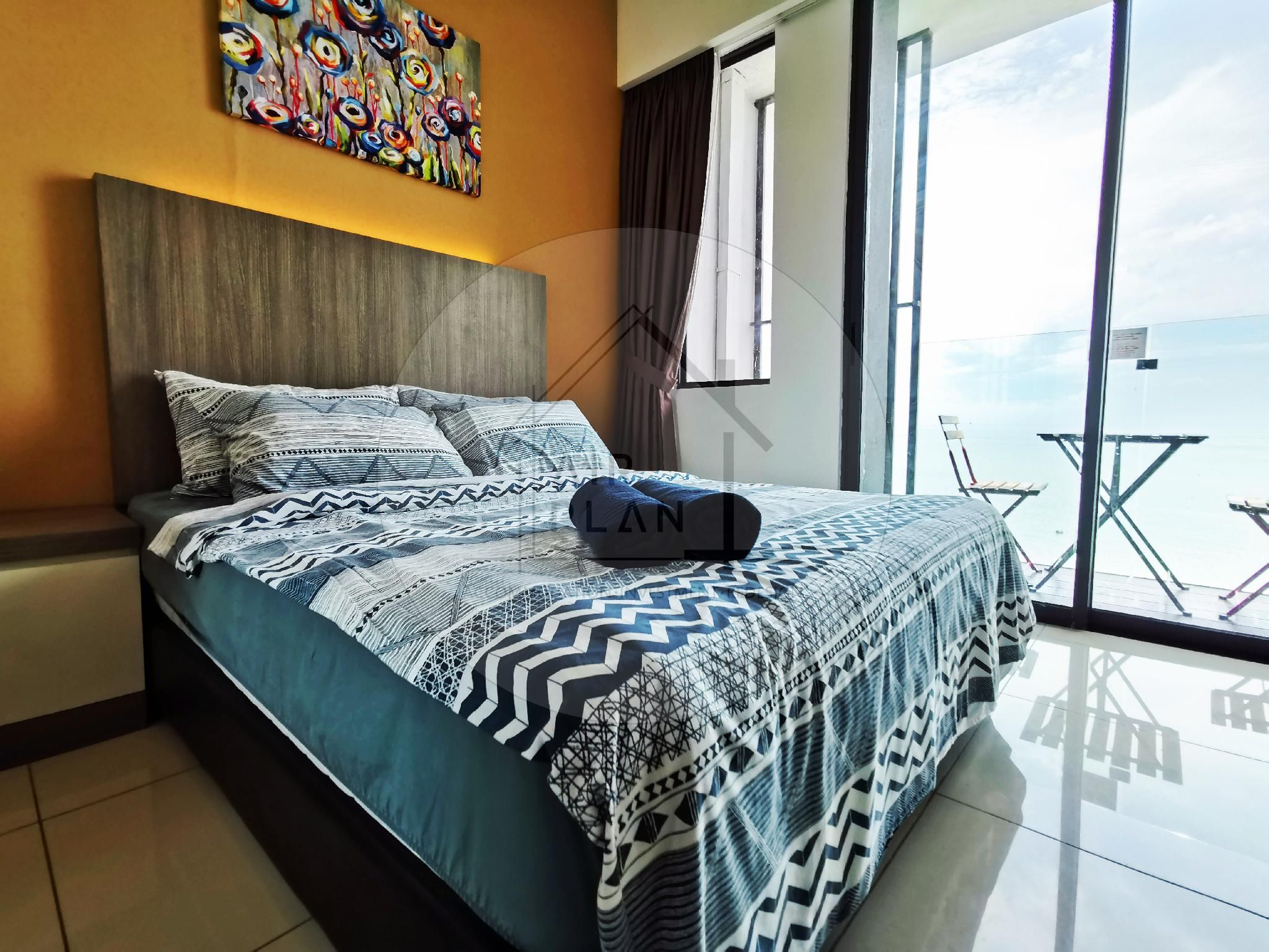 PD D'Wharf Residence Full Seaview Studio (2-3 Pax)