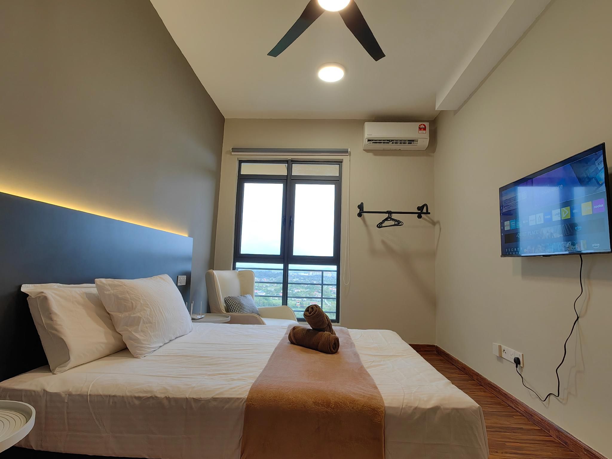 High Floor SunsetView Cozy Room K Avenue 2-3Pax